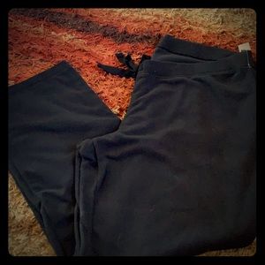 Old Navy black fleece drawstring pants